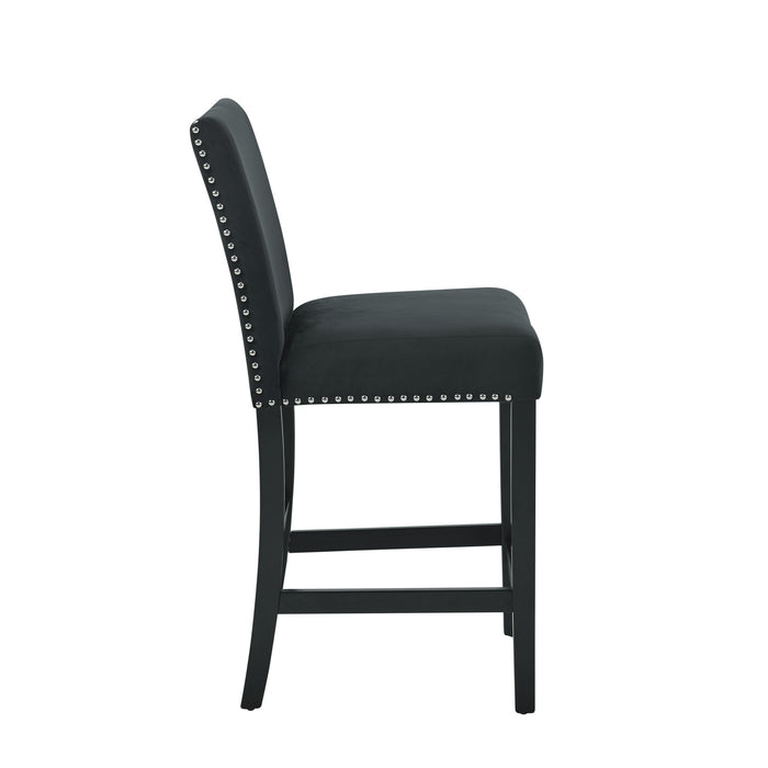 CELESTE COUNTER HEIGHT CHAIR-BLACK (2 PER CARTON)