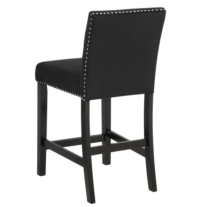 CELESTE COUNTER HEIGHT CHAIR-BLACK (2 PER CARTON)