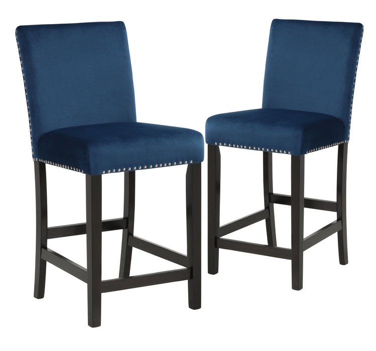 CELESTE COUNTER HEIGHT CHAIR-BLUE  (2 PER CARTON)