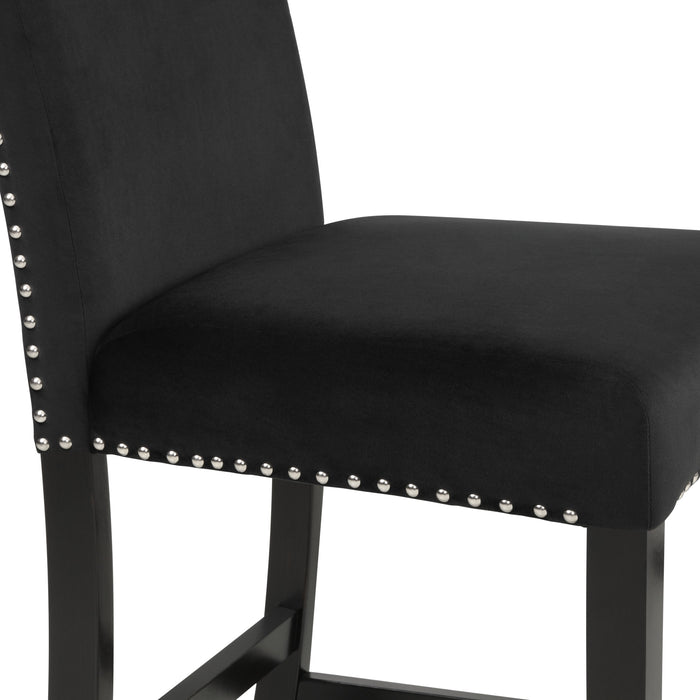 CELESTE COUNTER HEIGHT CHAIR-BLACK (2 PER CARTON)