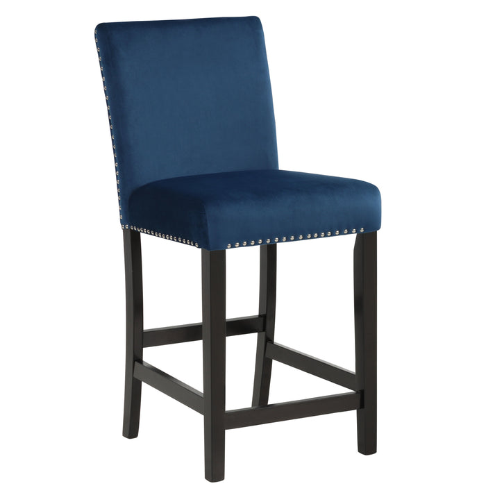 CELESTE COUNTER HEIGHT CHAIR-BLUE  (2 PER CARTON)