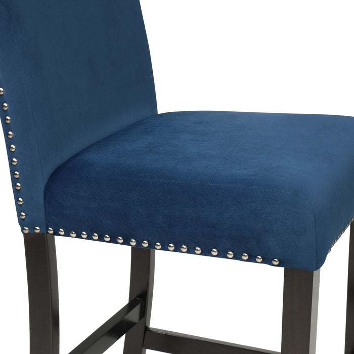 CELESTE COUNTER HEIGHT CHAIR-BLUE  (2 PER CARTON)