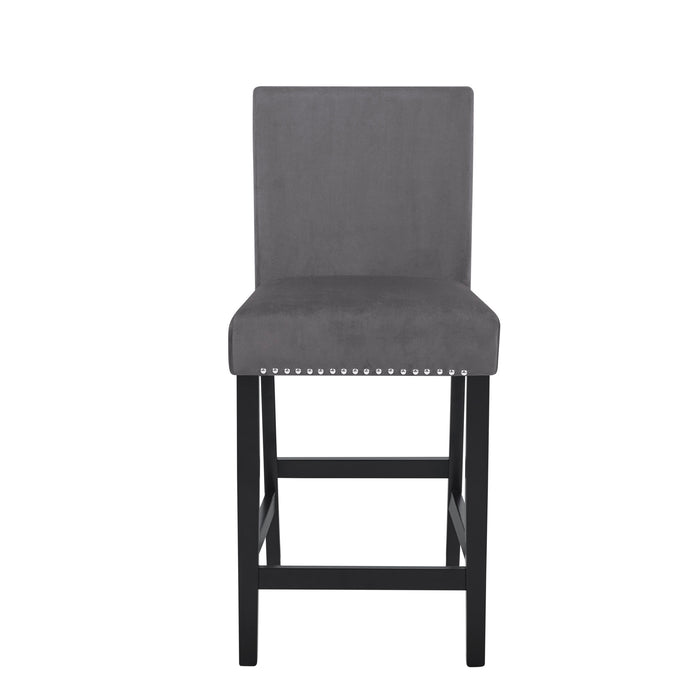 CELESTE COUNTER CHAIR-GRAY (2 PER CARTON)