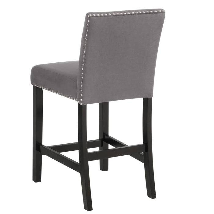 CELESTE COUNTER CHAIR-GRAY (2 PER CARTON)