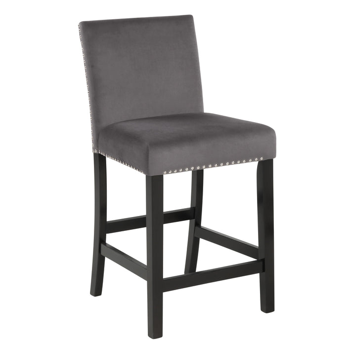 CELESTE COUNTER CHAIR-GRAY (2 PER CARTON)