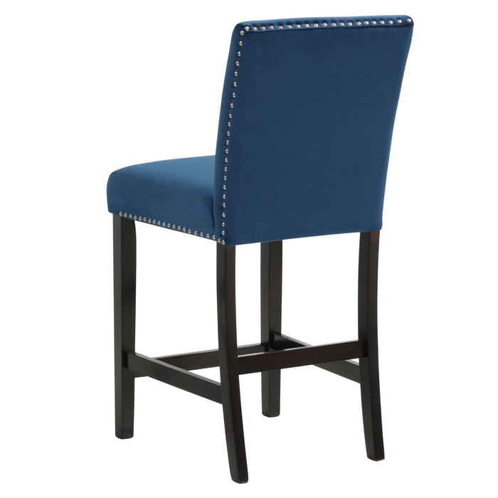 CELESTE COUNTER HEIGHT CHAIR-BLUE  (2 PER CARTON)