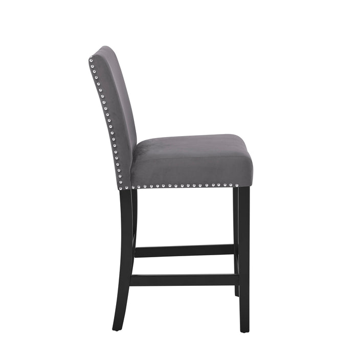 CELESTE COUNTER CHAIR-GRAY (2 PER CARTON)