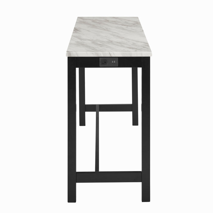 CELESTE THEATER BAR TABLE W/ 3 STOOLS-BLACK