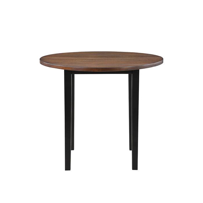 POTOMAC 42" ROUND COUNTER TABLE & 4 CHAIRS -BROWN/BLACK