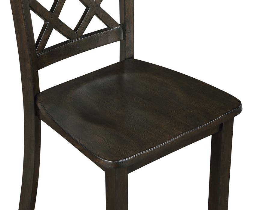 TRELLIS DINING CHAIR (2 PER CARTON)-BROWN