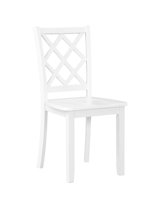 TRELLIS DINING CHAIR (2 PER CARTON)-WHITE