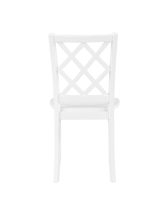 TRELLIS DINING CHAIR (2 PER CARTON)-WHITE