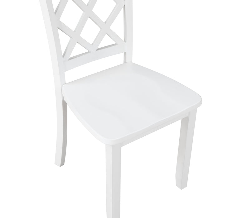 TRELLIS DINING CHAIR (2 PER CARTON)-WHITE