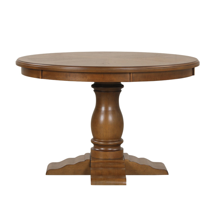 SUNSET 48" ROUND DINING TABLE-BROWN