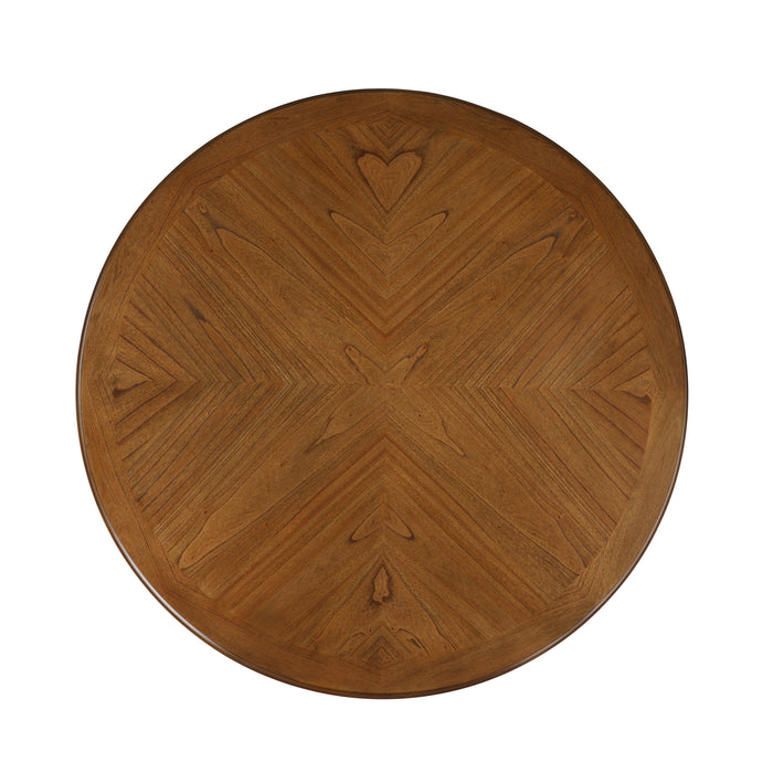 SUNSET 48" ROUND DINING TABLE-BROWN