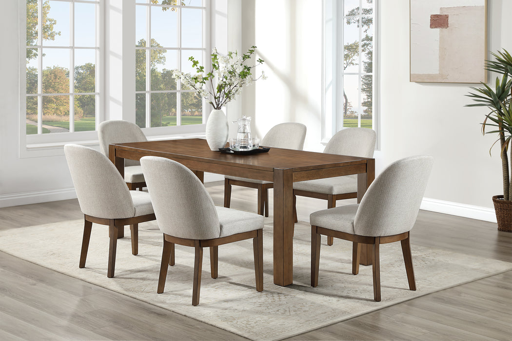 PHOENIX 78" DINING TABLE-CHESTNUT