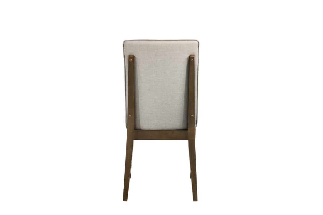 MAGGIE DINING CHAIR W/NATURAL CUSHION-WALNUT