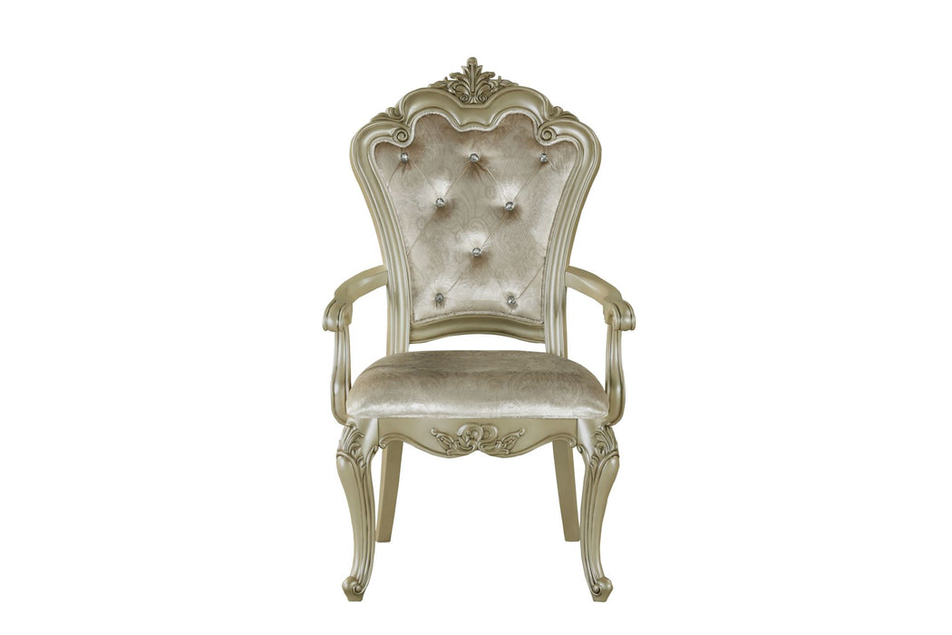 MONIQUE ARM CHAIR (2/CTN)-CHAMPAGNE