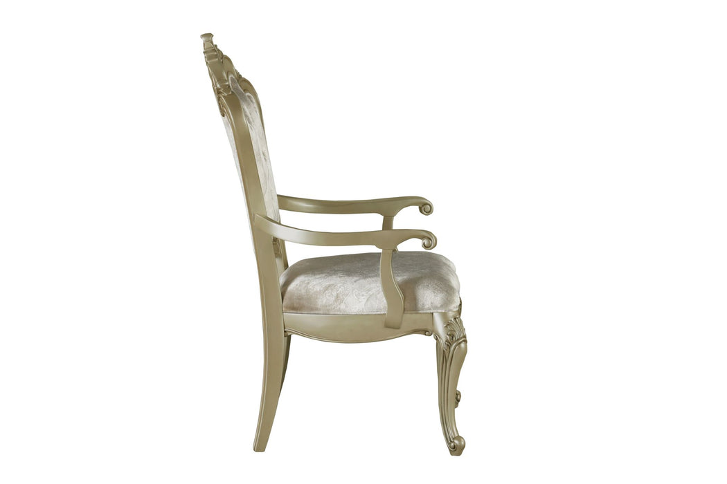 MONIQUE ARM CHAIR (2/CTN)-CHAMPAGNE