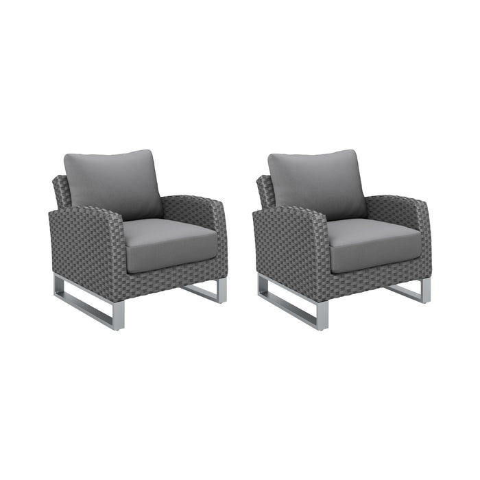 FIJI CLUB CHAIR (2 PER CARTON)-GRAY