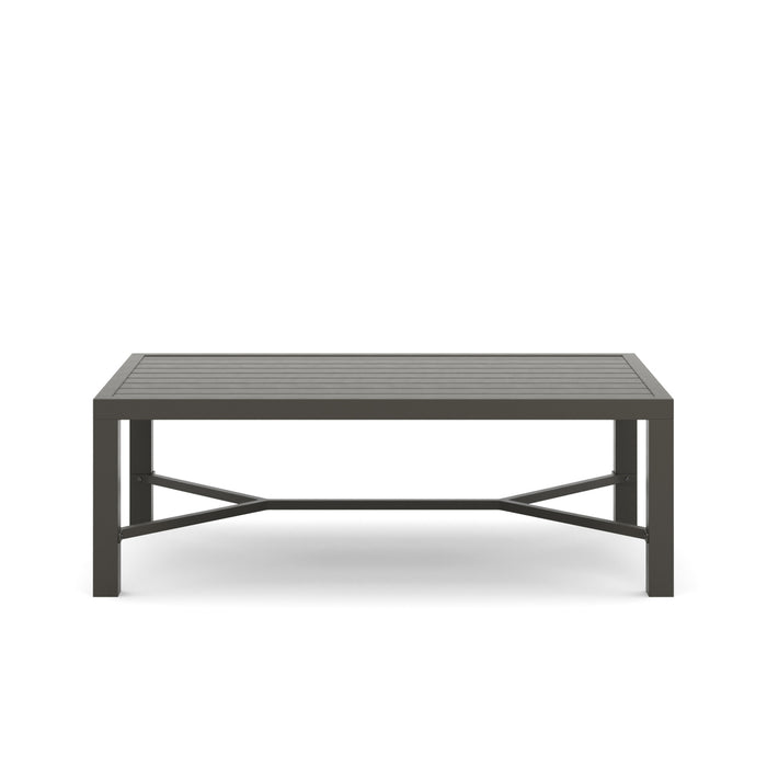 SKYE 2 PC SOFA AND SLAT TOP COFFEE TABLE SET-GRAY