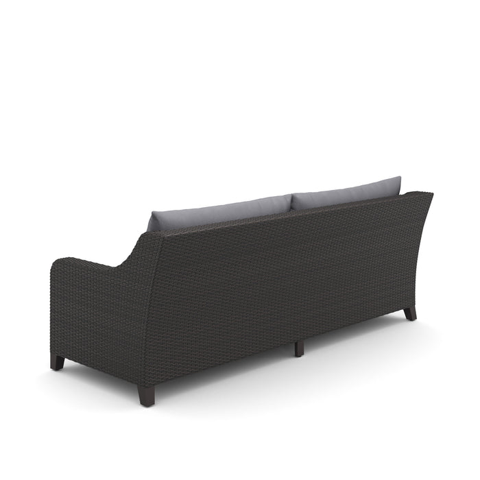 SKYE 2 PC SOFA AND SLAT TOP COFFEE TABLE SET-GRAY