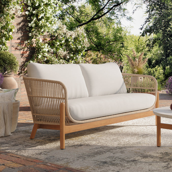 SOLSTICE ROPE LOVESEAT-LINEN BEIGE