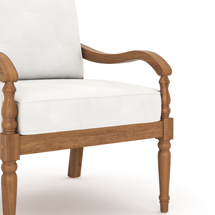 SAVANNAH CLUB CHAIR (2 PER CARTON) -WHITE LINEN