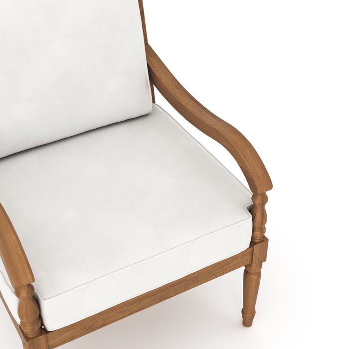 SAVANNAH CLUB CHAIR (2 PER CARTON) -WHITE LINEN