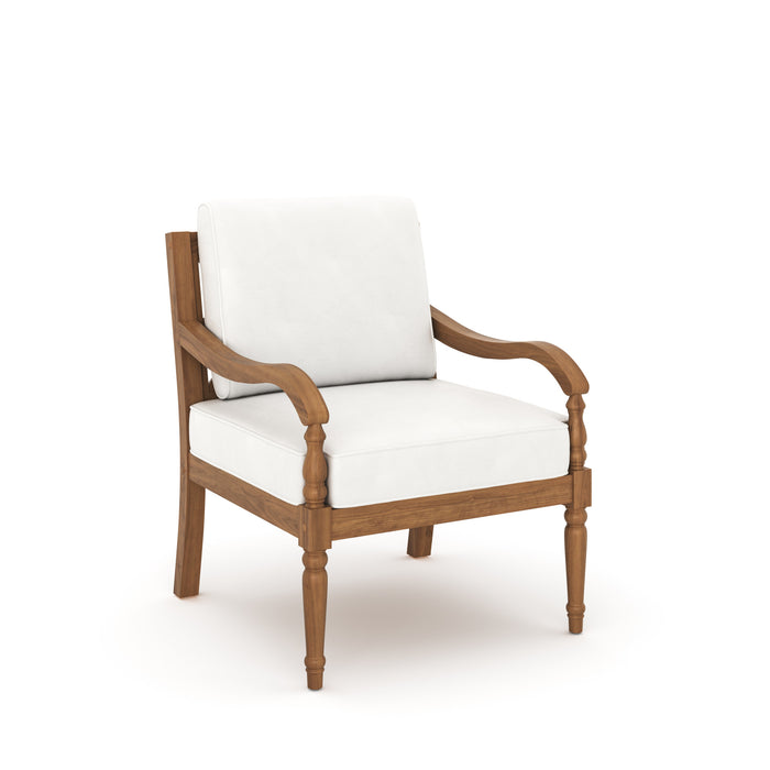 SAVANNAH CLUB CHAIR (2 PER CARTON) -WHITE LINEN