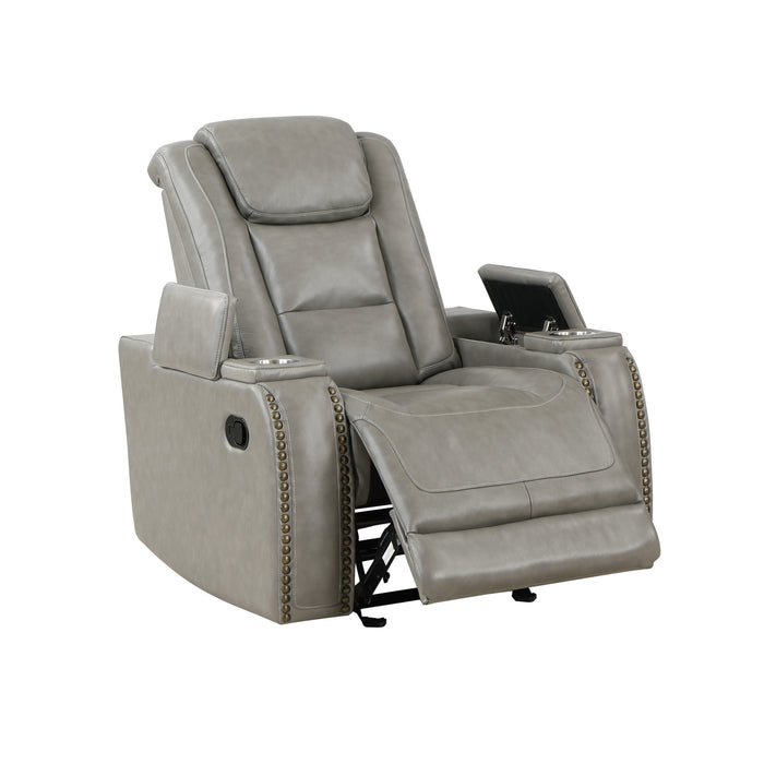 BRECKENRIDGE GLIDER RECLINER-LT GRAY