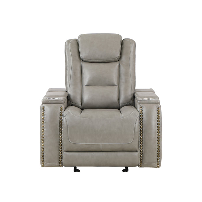 BRECKENRIDGE GLIDER RECLINER-LT GRAY