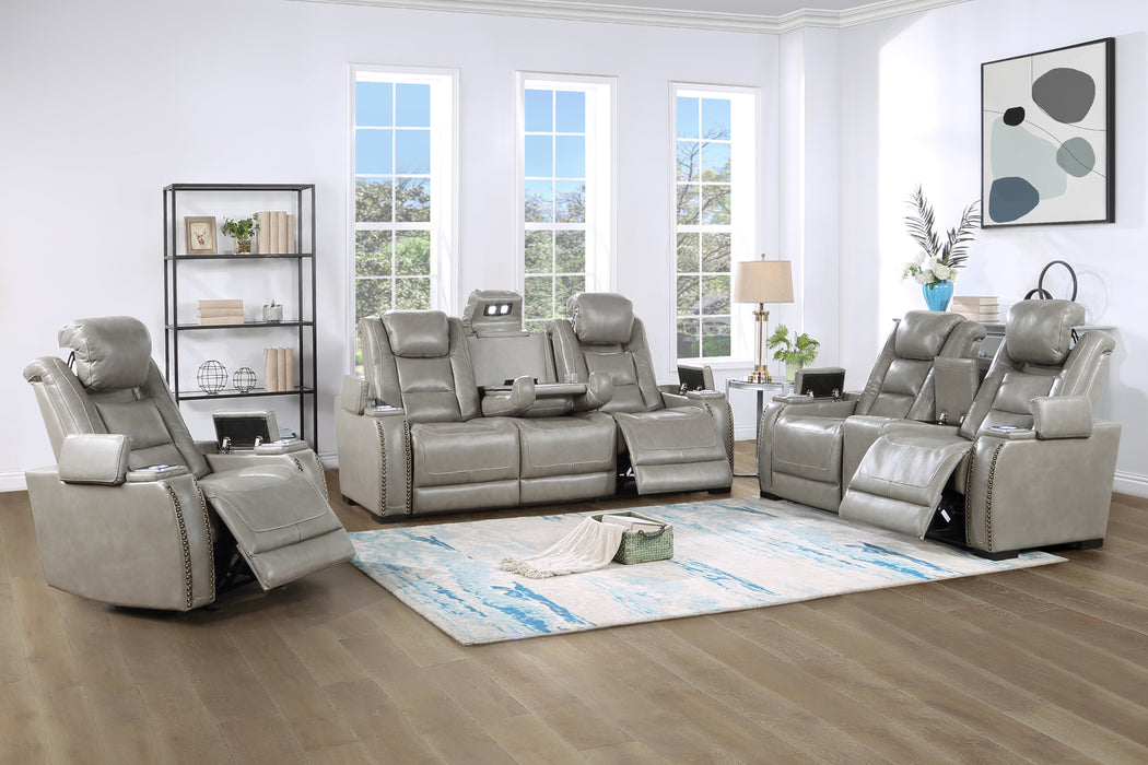 BRECKENRIDGE GLIDER RECLINER-LT GRAY