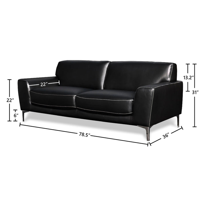 CARRARA SOFA-BLACK