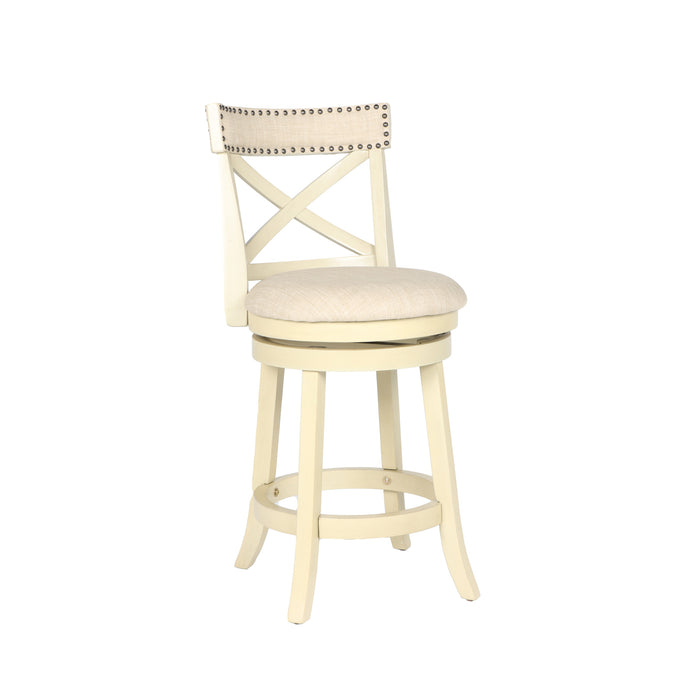 YORK 24" COUNTER STOOL-WHITE