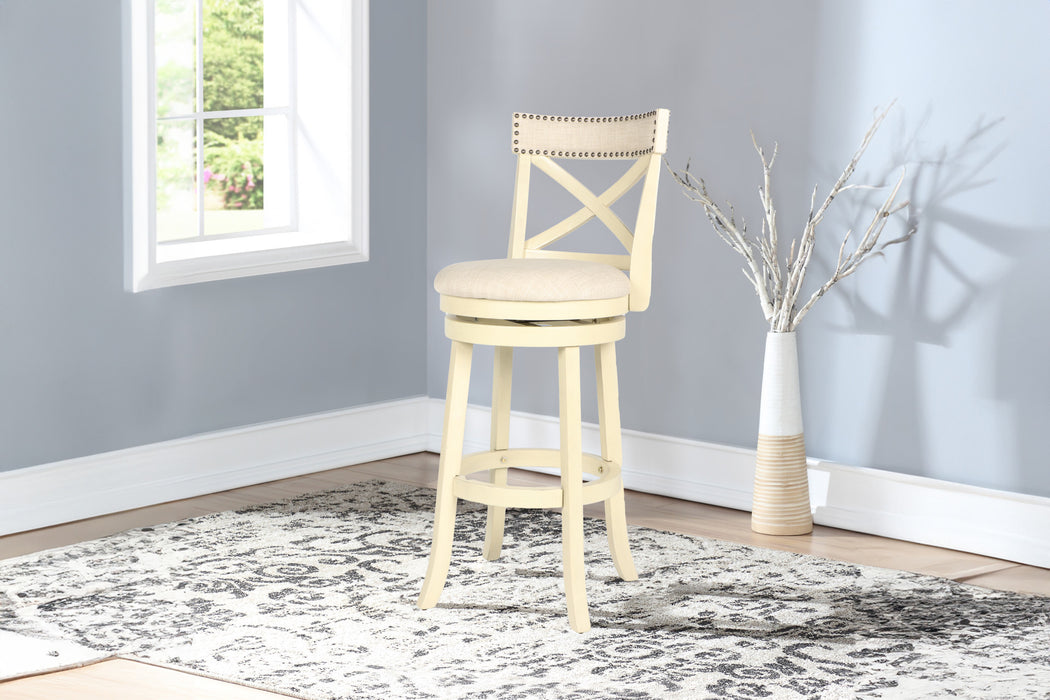 YORK 29" BAR STOOL-WHITE