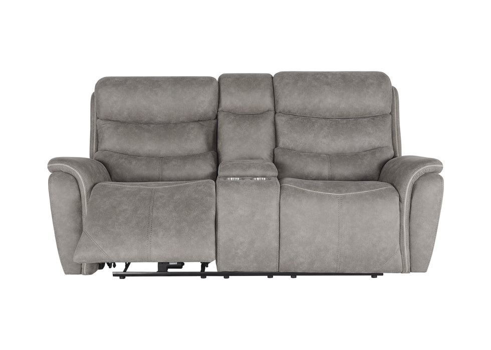 KAMARI CONSOLE LOVESEAT W/PWR HR & FR-GRAY