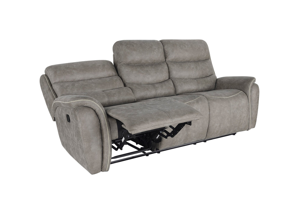 KAMARI  SOFA W/DUAL RECLINER-GRAY