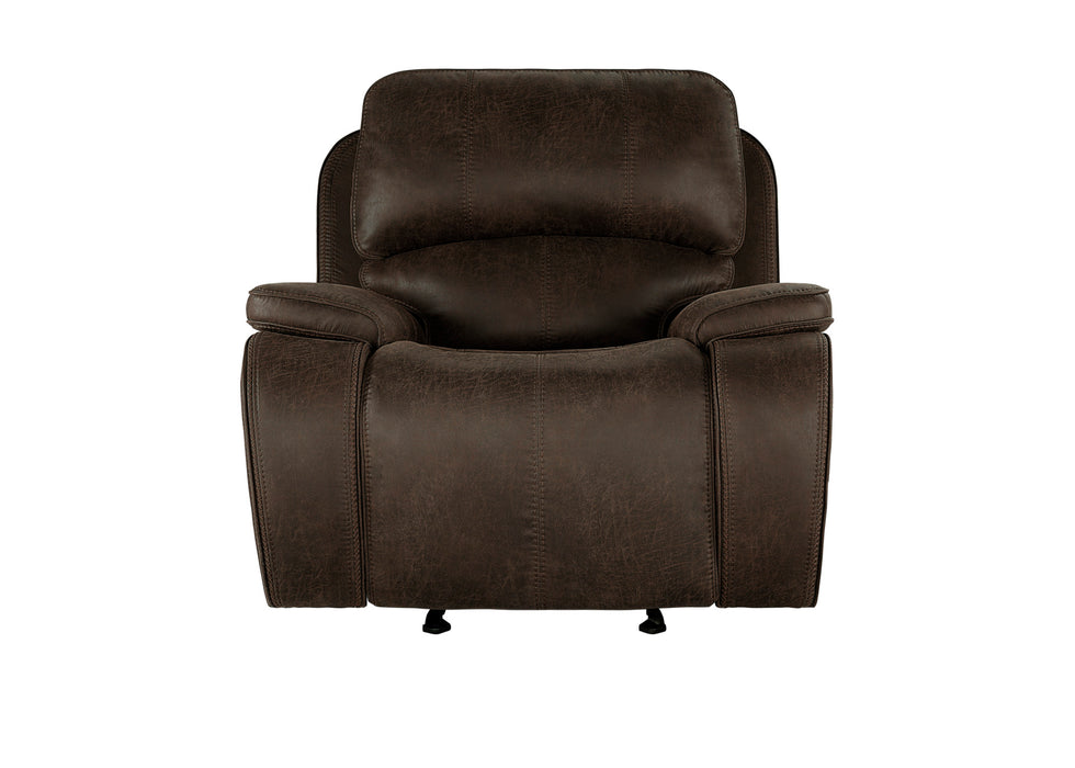 BROOKINGS GLIDER RECLINER-BROWN