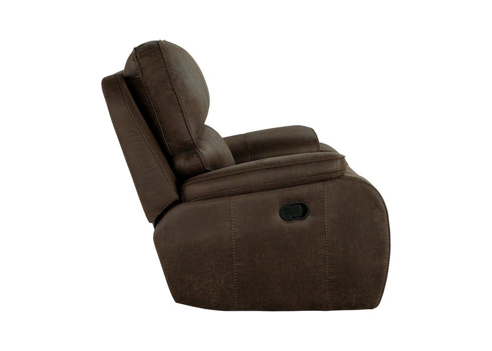 BROOKINGS GLIDER RECLINER-BROWN