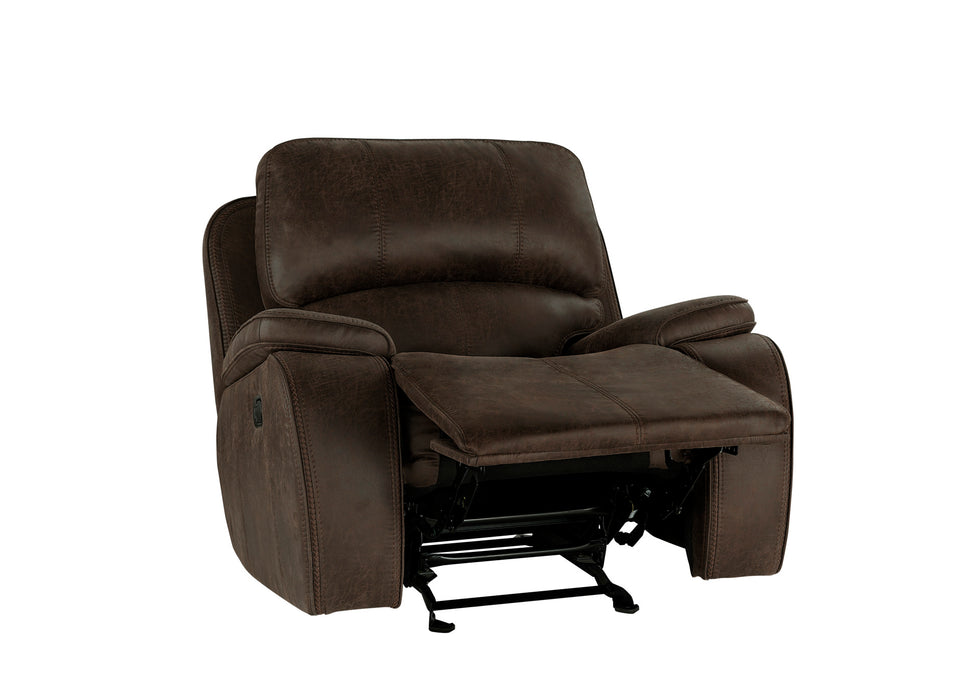 BROOKINGS GLIDER RECLINER-BROWN