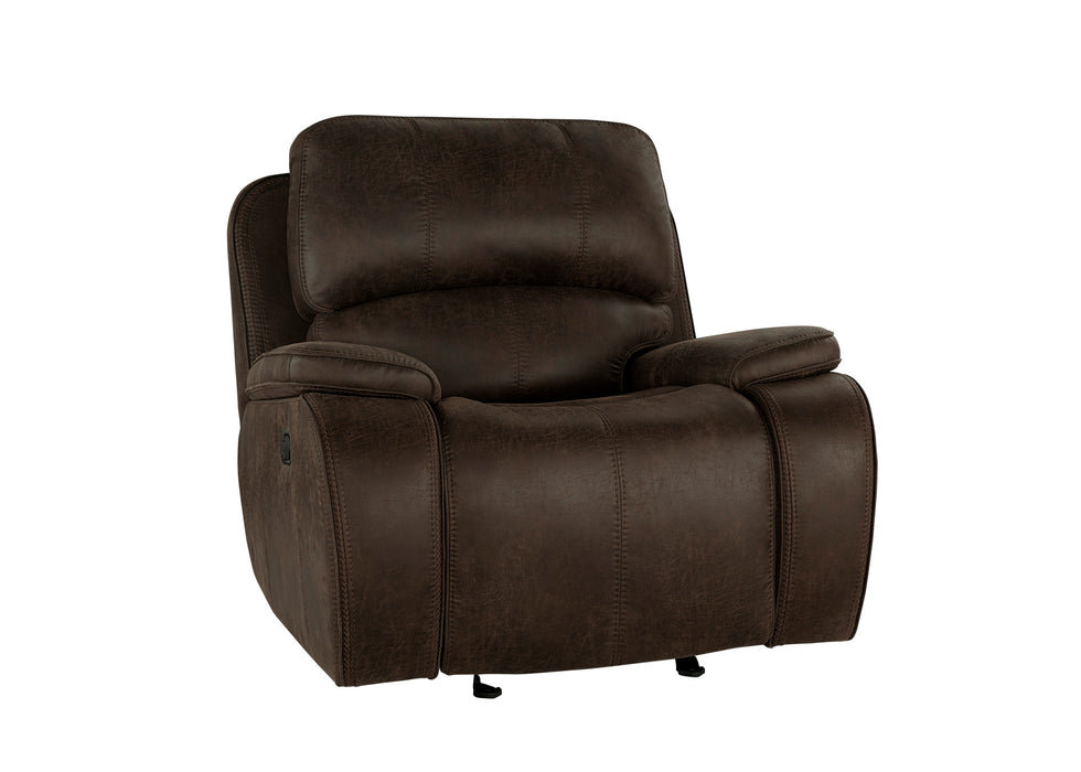 BROOKINGS GLIDER RECLINER-BROWN