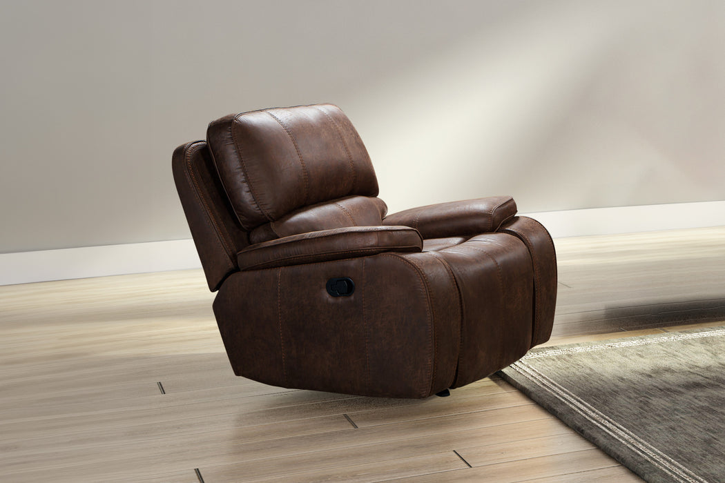 BROOKINGS GLIDER RECLINER-BROWN