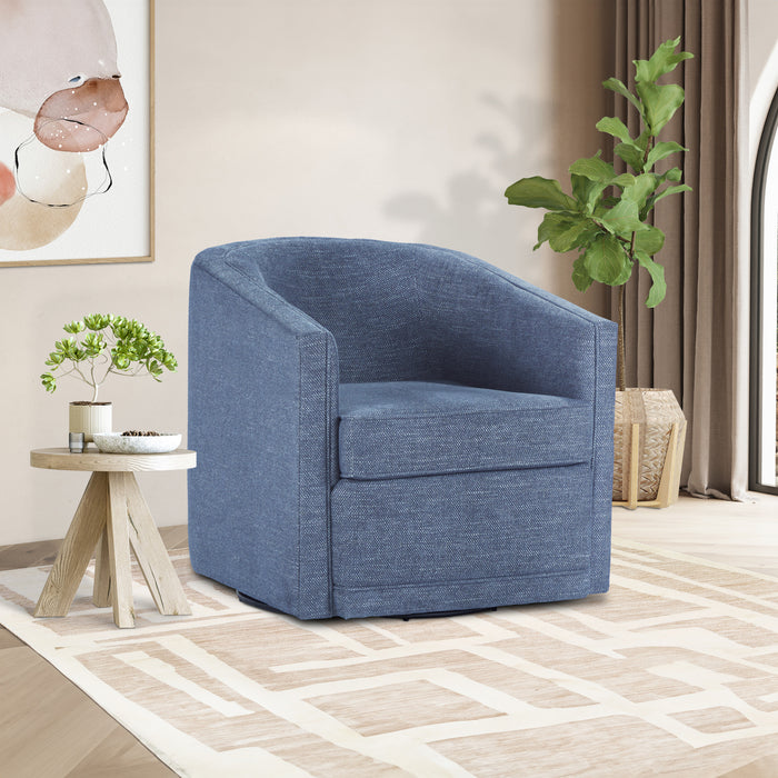 POPPY SWIVEL CHAIR-BLUE