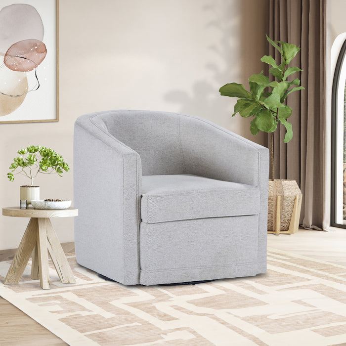 POPPY SWIVEL CHAIR-LIGHT GRAY