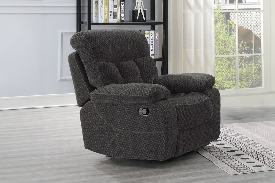 BRAVO  GLIDER RECLINER-CHARCOAL