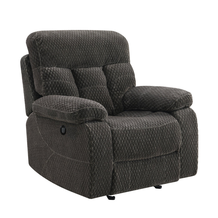 BRAVO  GLIDER RECLINER W/ PWR FR-CHARCOAL