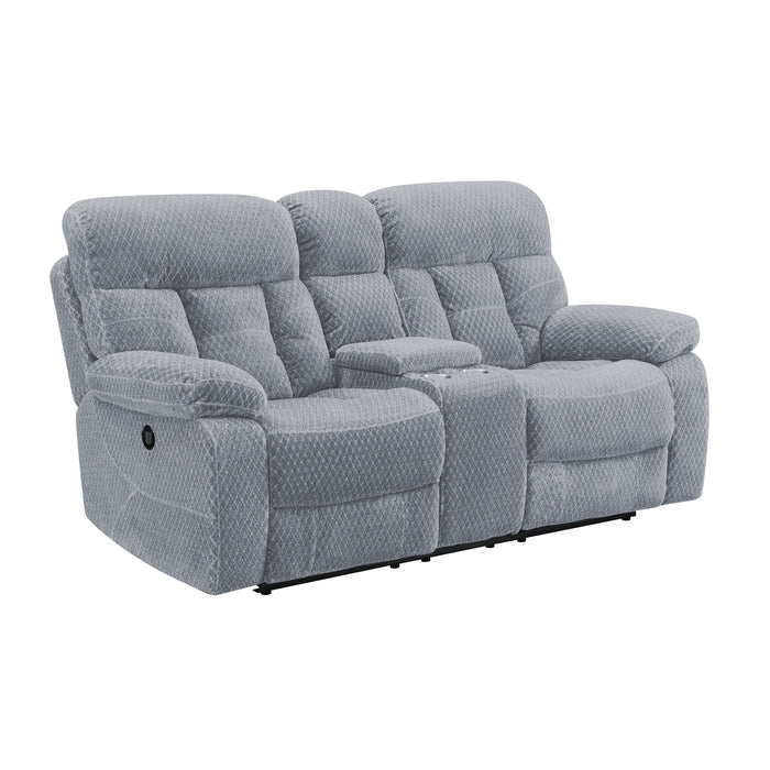 BRAVO CONSOLE LOVESEAT W/ PWR FR-STONE