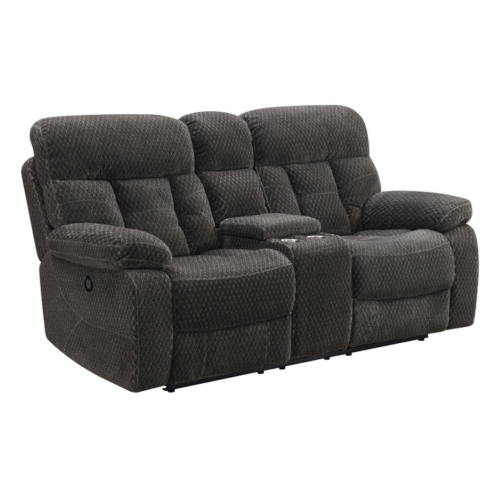 BRAVO CONSOLE LOVESEAT W/ PWR FR-CHARCOAL