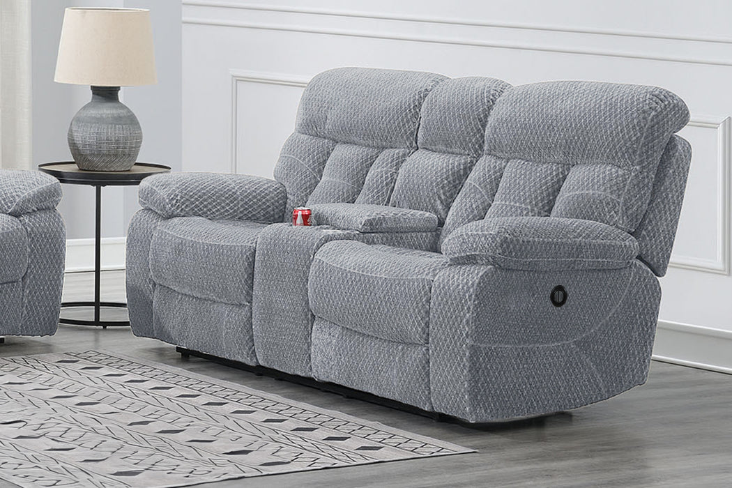 BRAVO CONSOLE LOVESEAT W/ PWR FR-STONE